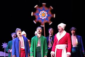 Performance by the Coryphey Theater "The Night Before Christmas" in Lviv