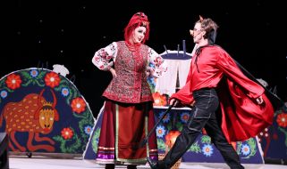 Performance by the Coryphey Theater "The Night Before Christmas" in Lviv