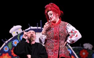 Performance by the Coryphey Theater "The Night Before Christmas" in Lviv