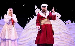 Performance by the Coryphey Theater "The Night Before Christmas" in Lviv