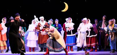 Performance by the Coryphey Theater "The Night Before Christmas" in Lviv