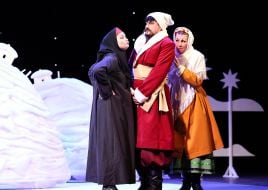 Performance by the Coryphey Theater "The Night Before Christmas" in Lviv
