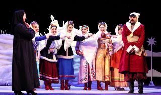 Performance by the Coryphey Theater "The Night Before Christmas" in Lviv