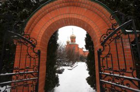 Entrance to the monastery cemetery