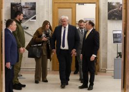 Andriy Sybiga and Espen Bart Eide