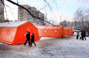 Mobile point of Indestructibility on Kharkiv highway in Kyiv