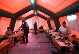 Mobile point of Indestructibility on Kharkiv highway in Kyiv