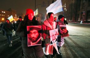 Memorial procession in honor of the first fallen Heroes of the Heavenly Hundred