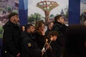 Funeral of the founder of the publishing house "Nash Format" Vladyslav Kyrychenko in Kyiv