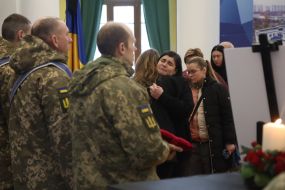 Funeral of the founder of the publishing house "Nash Format" Vladyslav Kyrychenko in Kyiv