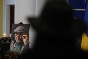 Funeral of the founder of the publishing house "Nash Format" Vladyslav Kyrychenko in Kyiv