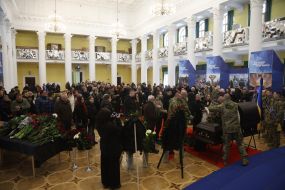 Funeral of the founder of the publishing house "Nash Format" Vladyslav Kyrychenko in Kyiv