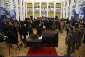 Funeral of the founder of the publishing house "Nash Format" Vladyslav Kyrychenko in Kyiv