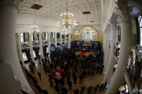 Funeral of the founder of the publishing house "Nash Format" Vladyslav Kyrychenko in Kyiv