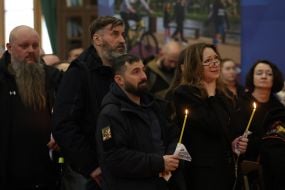 Funeral of the founder of the publishing house "Nash Format" Vladyslav Kyrychenko in Kyiv