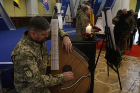 Funeral of the founder of the publishing house "Nash Format" Vladyslav Kyrychenko in Kyiv