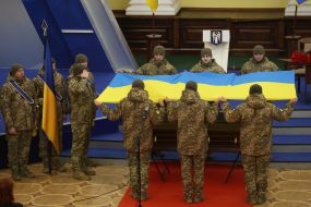 Funeral of the founder of the publishing house "Nash Format" Vladyslav Kyrychenko in Kyiv