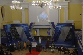 Funeral of the founder of the publishing house "Nash Format" Vladyslav Kyrychenko in Kyiv