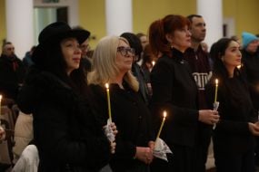 Funeral of the founder of the publishing house "Nash Format" Vladyslav Kyrychenko in Kyiv