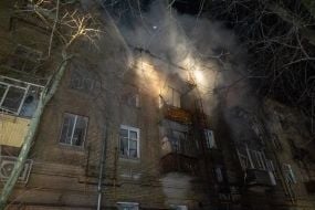 Поврежден жилой дом после атаки БПЛА в Харькове