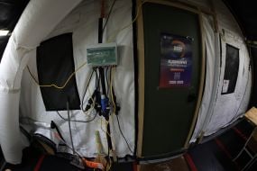 Tent camp in the Troyeschyna region