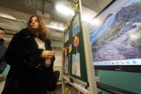 Children in a bomb shelter in Kharkiv