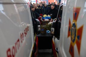 Церемония прощания со спасателем Александром Зибровым