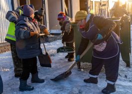 Наслідки удару дрона РФ по ринку в Харкові