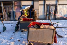 Наслідки удару дрона РФ по ринку в Харкові