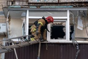 The aftermath of the Russian shelling in Kharkiv