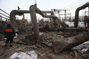 Наслідки російських ракетних ударів по Дарницькій ТЕЦ у Києві