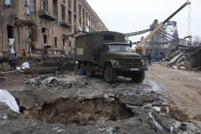 Последствия российских ракетных ударов по Дарницкой ТЭЦ в Киеве