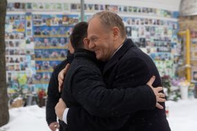 Volodymyr Zelenskyy and Donald Tusk