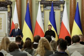 Donald Tusk and Volodymyr Zelenskyy