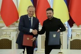 Donald Tusk and Volodymyr Zelenskyy