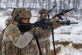The Police Regiment conducted practical shooting and training of contact with enemy manpower