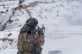 The Police Regiment conducted practical shooting and training of contact with enemy manpower