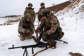 The Police Regiment conducted practical shooting and training of contact with enemy manpower