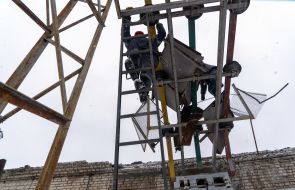 Відновлювальні роботи на одній із електропідстанцій Харкова