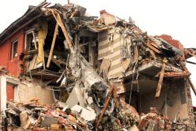 Зруйнований  житловий будинок на Софіївській Борщагівці