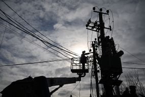 Destroyed residential buildings on Sofiivska Borshchahivka