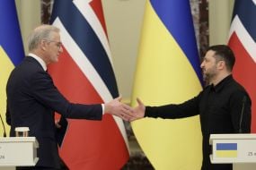 Встреча Президента Украины и Премьер-министра Королевства Норвегия с представителями медиа в Киеве