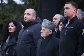 Rustem Umerov, Mustafa Dzhemilev and Kyrylo Budanov