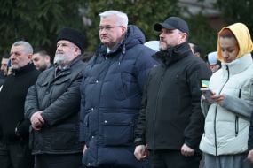 Refat Chubarov, Andriy Sybiga and Ihor Klymenko