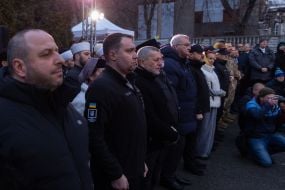 Rustem Umerov, Kyrylo Budanov, Akhtem Chiyho, Andriy Sybiga and Igor Klymenko