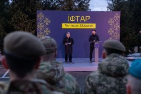 Мустафа Джемилев и Владимир Зеленский