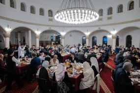 Official iftar at the Ar-Rahma Mosque in Kyiv