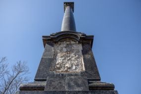 Damaged Alexander Column in Odessa