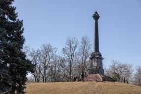 Damaged Alexander Column in Odessa