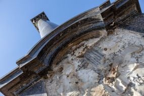 Damaged Alexander Column in Odessa